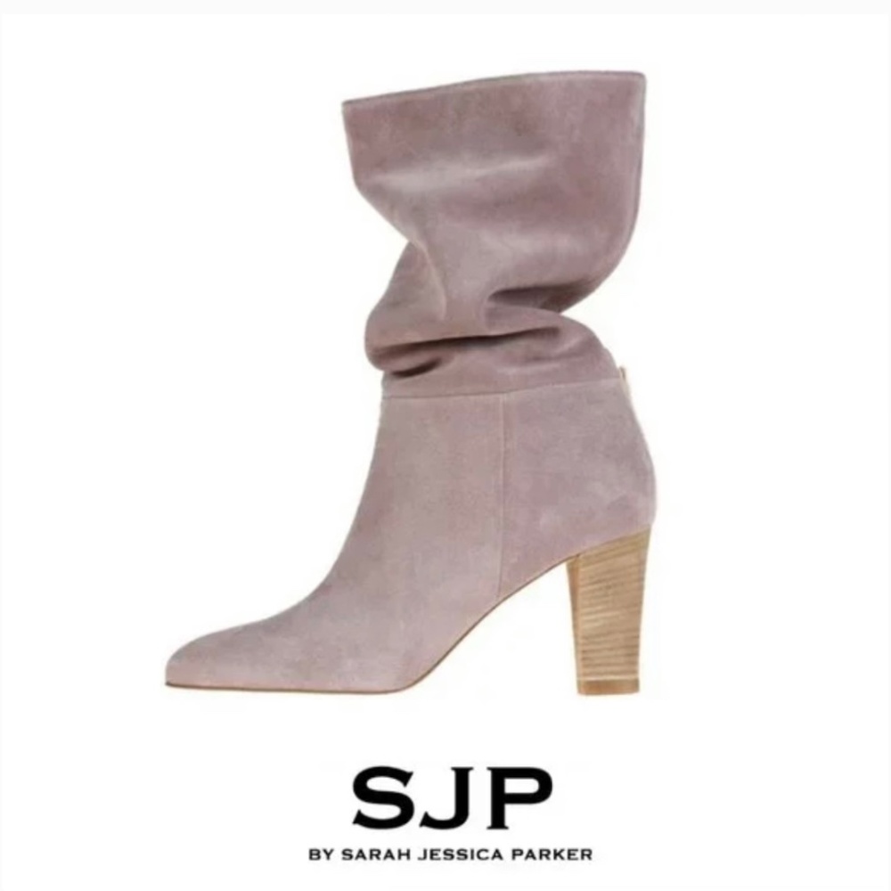 SJP Sarah Jessica Parker Reign Mauve Suede Boot